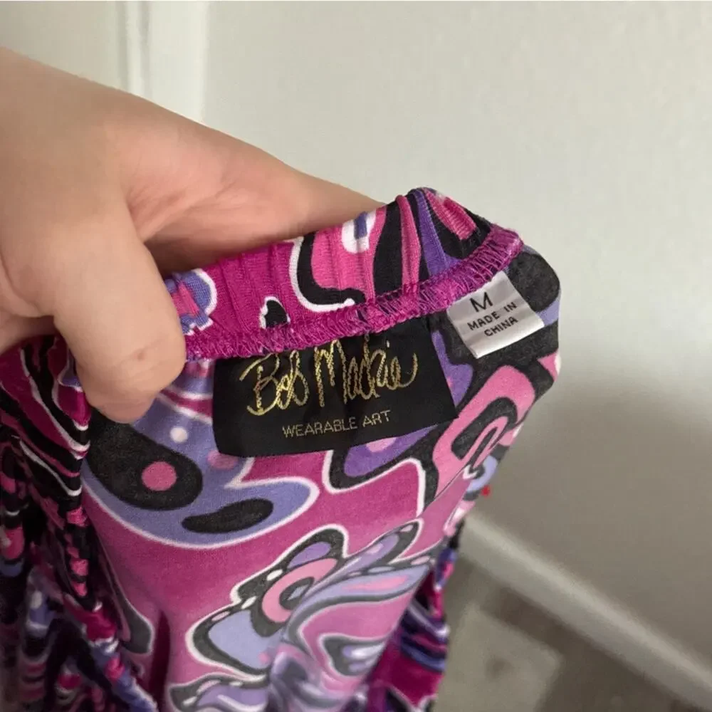 Bob Mackie Wearable Art Midi Skirt M